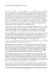 Fireweed Analytical Essay