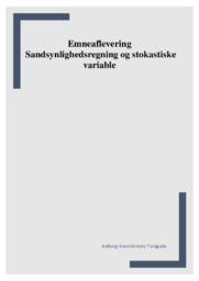 Sandsynlighedsregning og stokastiske variable