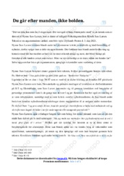 Du går efter manden, ikke bolden | Analyse