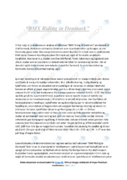 BMX Riding in Denmark Annonce | Analyse