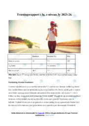 Yo-Yo test | C-Niveau 3Y 2023-2024 | Træningsrapport