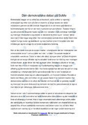 Den demokratiske debat på SoMe