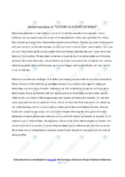 Victory Is a State of Mind | Reklameanalyse