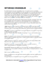 Retoriske virkemidler | Analyse