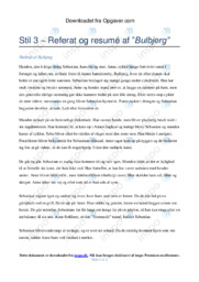 Stil 3 | Referat og resumé af Bulbjerg