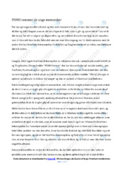 FOMO | Kræftens bekæmpelse, Fuld Af Liv and Trygfonden