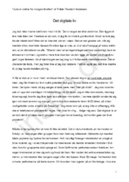 Det digitale liv | “Julie er online fra morgen til aften” af Thilde A.