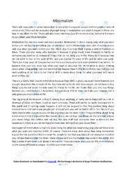 Minimalism | Positive Sides