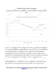 Udledning ud fra lineær regression