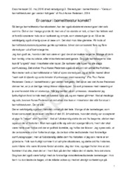 Stereotyper i børnelitteratur | “Censur i børnelitteraturen gør…