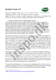 Rynkeby Foods A/S | Afsætning