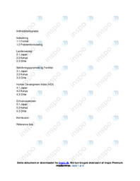 Beskrivelse af landets økonomi Udvikling