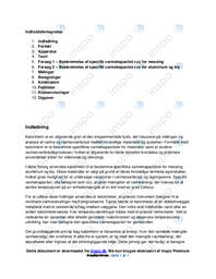 Kalorimetri Fysik Rapport Analyse