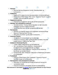 American Psycho i Engelsk A og Psykologi B