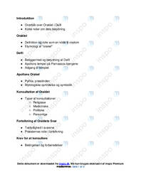 Noter om oraklet i delfi