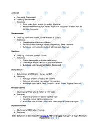 Tidsoversigt over stilperioder i billedkunst noter