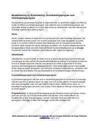 Grundlæggende muskel- og styrketræningsprogram