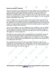 Historien om Rapunzel Resumé og Analyse