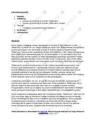 SRO Om at rejse | Wilderness af Rick Demarinis | Analyse