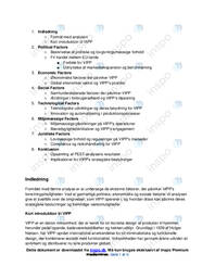 PEST analyse af VIPP | Afsætning