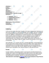 Fremstilling af Bioethanol ved gær | Rapport