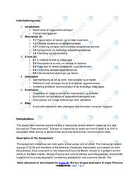 Manuscript og Email om Telecommuting