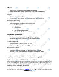 Villy Søvndals 1. maj tale 2008