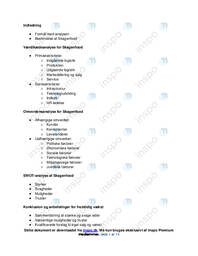 SWOT-analyse og omverdensanalyse af Skagenfood