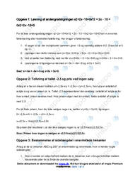 Matematik A 14. august 2014 | Delprøven uden hjælpemidler