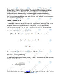 Matematik 31. maj 2012 | Delprøven uden hjælpemidler