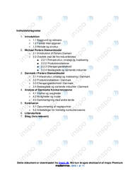 Danmark og Porters diamant | International Økonomi