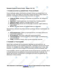 Opgave 19.9 i VØ | Strategisk Analyse af Interne Forhold