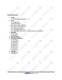 2-chlor-2-methylpropan og Vand | Kemi Rapport