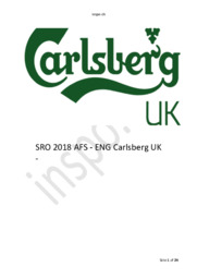 Carlsberg UK | Afsætning og Engelsk | SRO