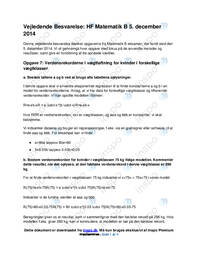 Matematik 5. december 2014 | Delprøven med hjælpemidler
