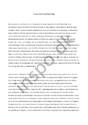 Essay med værklæsning | Dansk