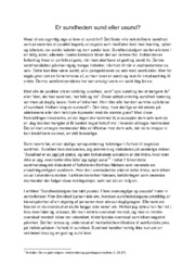 Er sundheden sund eller usund? | Essay