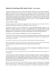 Bastille (Courtmètrage 2006, Isabel Coixet) – transcription