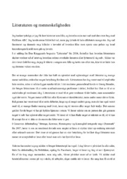 Litteraturen og menneskeligheden | Essay