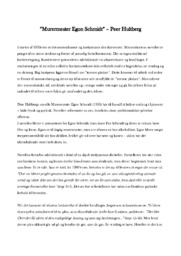 ”Murermester Egon Schmidt” – Peer Hultberg