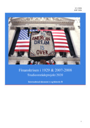Finanskrisen i 1929 & 2007-2008 | SOP