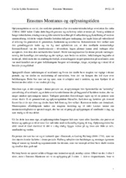 Erasmus Montanus og oplysningstiden