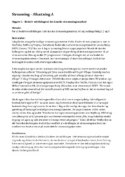 Streaming – Afsætning A