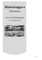 Terrorisme | Terror på Krudttønden