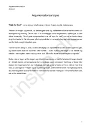 “Spis for livet” af Arne Astrup, Ulla Pe… | Argumentationsanalyse