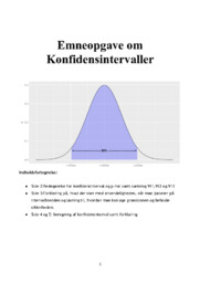 Emneopgave om Konfidensintervaller