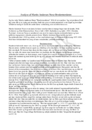 Analyse af Martin Andersen Nexø Brodermorderen