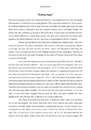 Eating Sugar | Essay
