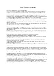 Company Language Case