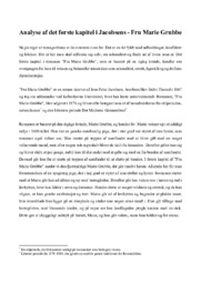 Analyse af det første kapitel i Jacobsens | Fru Marie Grubbe